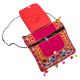 Pink Ethnic Cotton Crossbody Bag with Bird Motif & Mirror Work - Jaipuri Handmade Embroidered Sling Bag